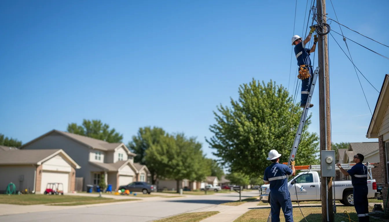 Residential electrician providing installation services in West Davenport, NY